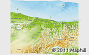 Physical Panoramic Map of Whakatane