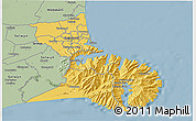 Savanna Style 3D Map of Christchurch