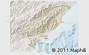 Shaded Relief 3D Map of Kaikoura, lighten