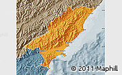 Political Map of Kaikoura, semi-desaturated