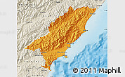 Political Map of Kaikoura, shaded relief outside