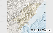 Shaded Relief Map of Kaikoura, lighten
