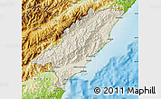Shaded Relief Map of Kaikoura, physical outside