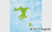 Physical Map of Chatham Islands