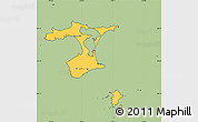 Savanna Style Simple Map of Chatham Islands, cropped outside