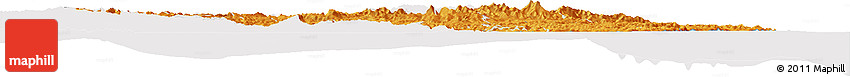 Political Horizon Map of Gisborne, cropped outside