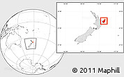 Blank Location Map of Gisborne, highlighted country, within the entire country