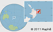 Savanna Style Location Map of Gisborne, highlighted country