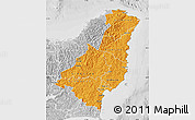 Political Map of Gisborne, lighten, desaturated