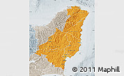 Political Map of Gisborne, lighten, semi-desaturated