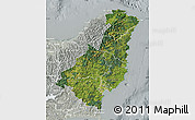 Satellite Map of Gisborne, lighten, semi-desaturated