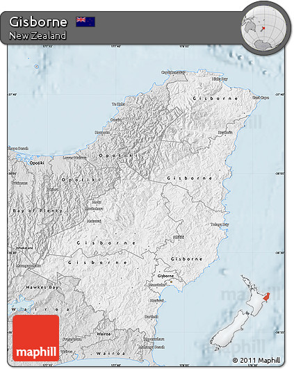 Silver Style Map of Gisborne