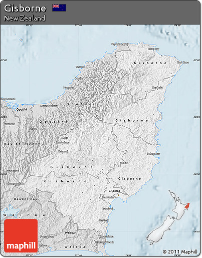 Silver Style Map of Gisborne