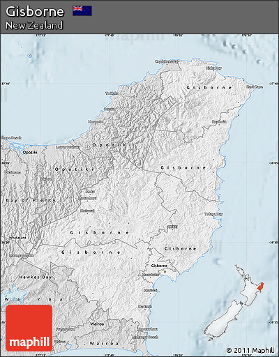 Silver Style Map of Gisborne