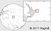 Blank Location Map of Otorohanga, highlighted country