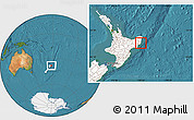 Satellite Location Map of Otorohanga, highlighted country