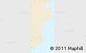 Classic Style Simple Map of Otorohanga, single color outside