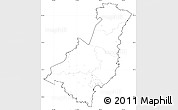 Blank Simple Map of Gisborne, cropped outside, no labels