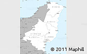 Gray Simple Map of Gisborne