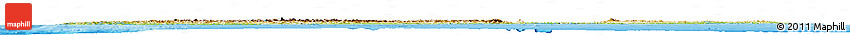 Physical Horizon Map of New Zealand, single color outside, bathymetry sea, shaded relief sea