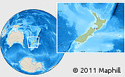 Savanna Style Location Map of New Zealand, shaded relief outside