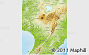 Physical 3D Map of Manawatu-Wanganui