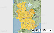 Savanna Style 3D Map of Manawatu-Wanganui