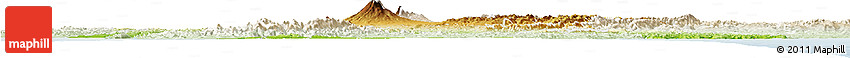 Physical Horizon Map of Manawatu-Wanganui, lighten