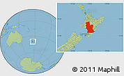 Savanna Style Location Map of Manawatu-Wanganui