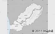 Gray Map of Manawatu, single color outside