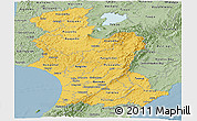 Savanna Style Panoramic Map of Manawatu-Wanganui