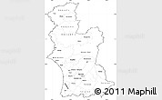 Blank Simple Map of Manawatu-Wanganui, cropped outside