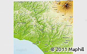 Physical 3D Map of Wanganui