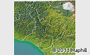 Satellite 3D Map of Wanganui