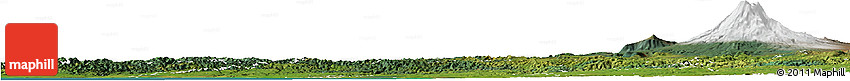 Satellite Horizon Map of Wanganui