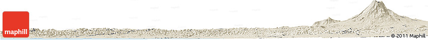 Shaded Relief Horizon Map of Wanganui