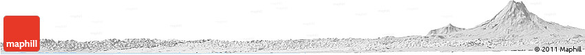 Silver Style Horizon Map of Wanganui