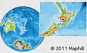 Physical Location Map of Wanganui