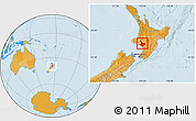 Political Location Map of Wanganui