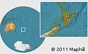 Satellite Location Map of Wanganui