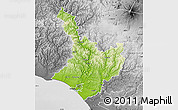 Physical Map of Wanganui, desaturated