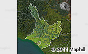 Satellite Map of Wanganui, darken