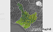 Satellite Map of Wanganui, desaturated