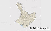 Shaded Relief Map of Wanganui, cropped outside