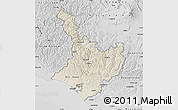 Shaded Relief Map of Wanganui, desaturated