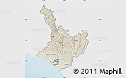 Shaded Relief Map of Wanganui, single color outside