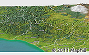 Satellite Panoramic Map of Wanganui