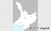 Gray Simple Map of Wanganui