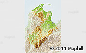 Physical 3D Map of Tasman, lighten