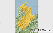 Savanna Style 3D Map of Tasman